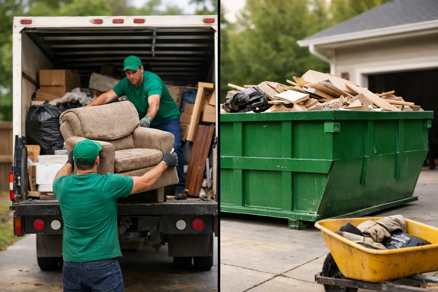 Junk Removal vs Dumpster Rental: Which Fits?